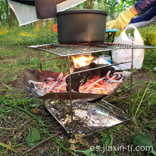 Grills de barbacoa de titanio de jardín al aire libre para picnic